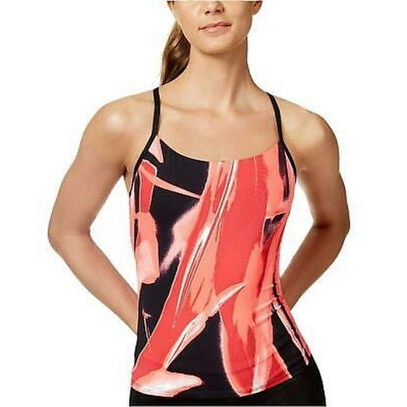Nike Rule Beam Printed Racerback Tankini Top Womens Swimsuit, Size XS - Picture 1 of 2